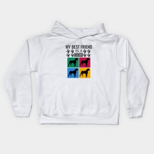 My best friend is a boxer Kids Hoodie